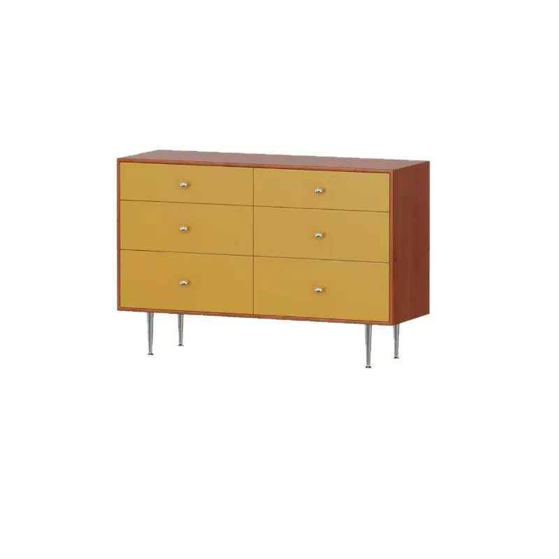 

Bucket cabinet medieval solid wood multi-chest cabinet storage drawer retro cabinet bedroom cabinet bedside cabinet