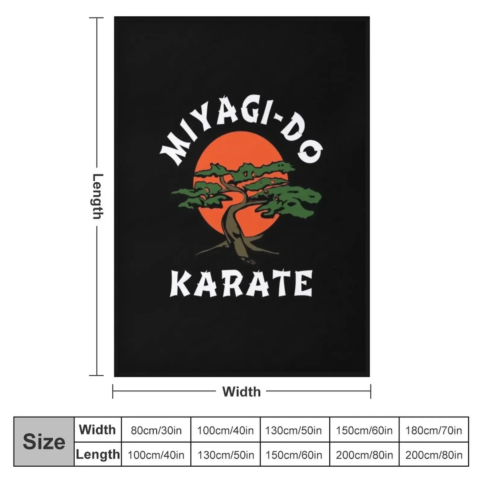 Miyagi Do - HD Graphic - Professionally Designed Throw Blanket Soft Big Luxury Throw Personalized Gift Summer Blankets