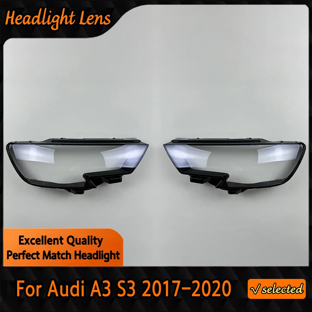 

Front Headlamp Cover Headlight Lens Transparent Shell Plexiglass Replace Original Lampshade For Audi A3 S3 2017 2018 2019 2020