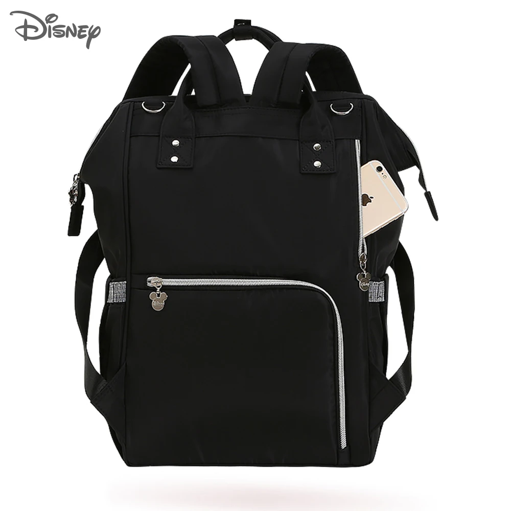 Disney-Bolsa de pañales de maternidad para madre, mochila de gran capacidad para cochecito, mochila de viaje para lactancia, cambiador de bebé con