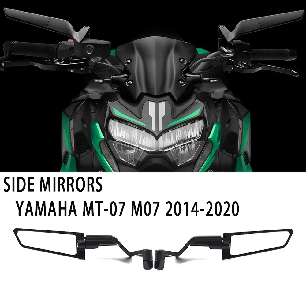 

For Yamaha MT-07 mt07 2014-2020 Motorcycle Mirrors Stealth Winglets Mirror Kits To Rotate Adjustable Mirrors