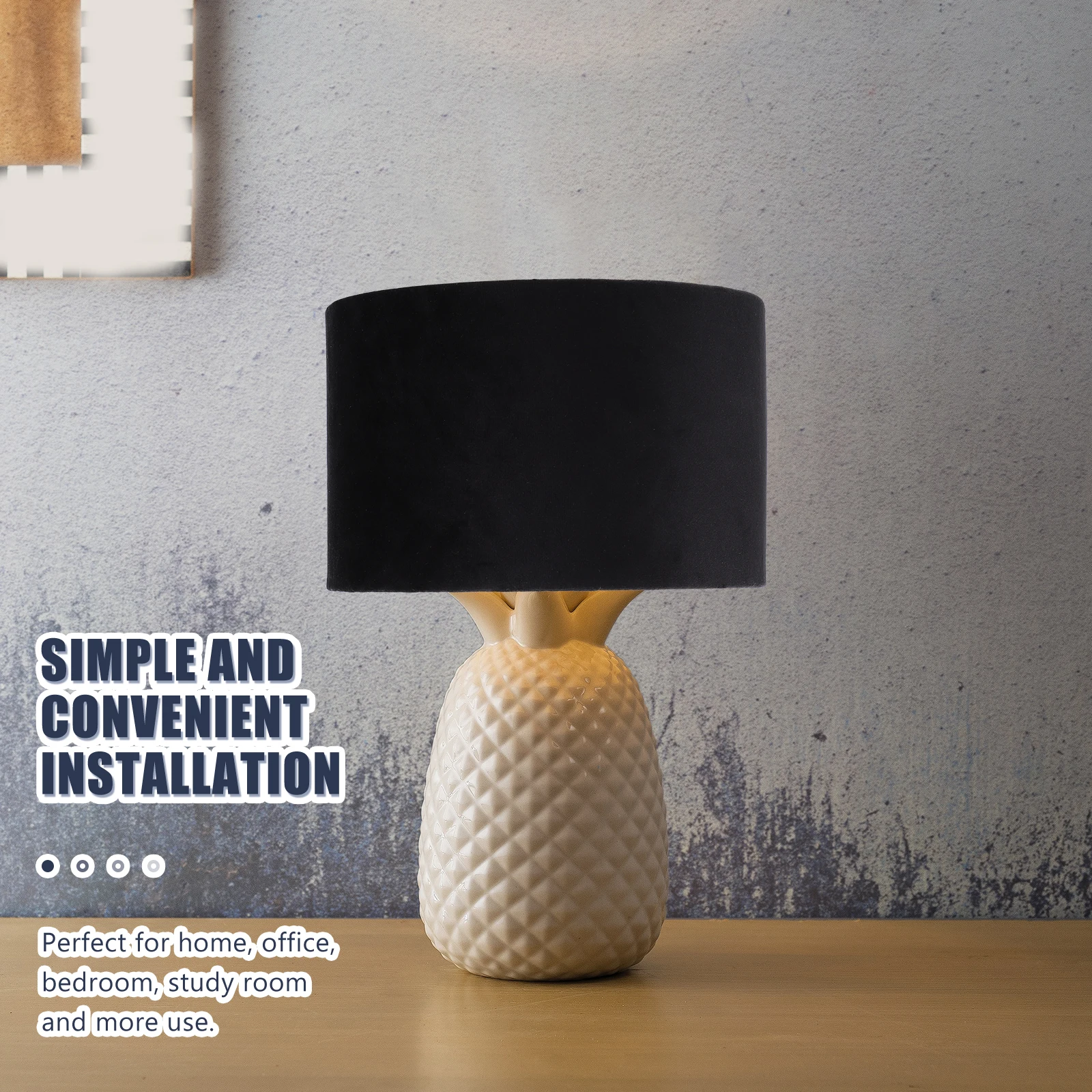 

Cloth Craft Lampshade Table Light Cover Vintage Gold Pendant Candlestick Decor Bedroom Living Room Warm Atmosphere Easy Install