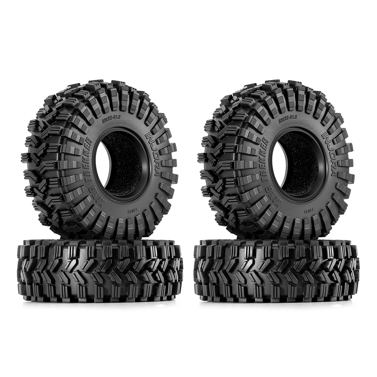 INJORA G2 62*22mm 1.0" King Trekker-banden voor 1/24 1/18 RC Crawler (T1014)
