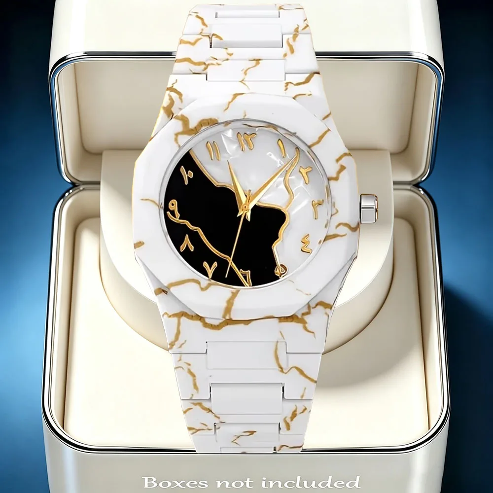 Ladies' Elegant Casual Watch, Unique Rectangular Dial Design Quartz Watch
