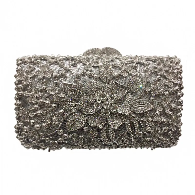 

Diamond Dinner Empty Metal Diamond Clutch Bag Annual Meeting Dress Evening Bag Women's Torebka Damska Carteras Diseñador De Lujo