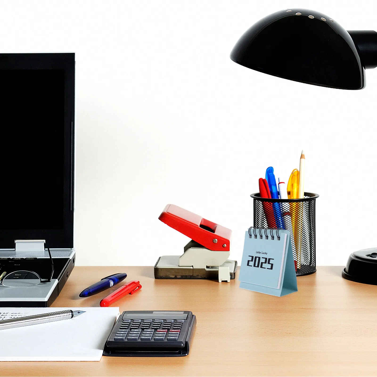 

Standing Table Calendar 2025 Compact Mini Desk Calendar Easy to Use Office Chic Desk Accessories Decor