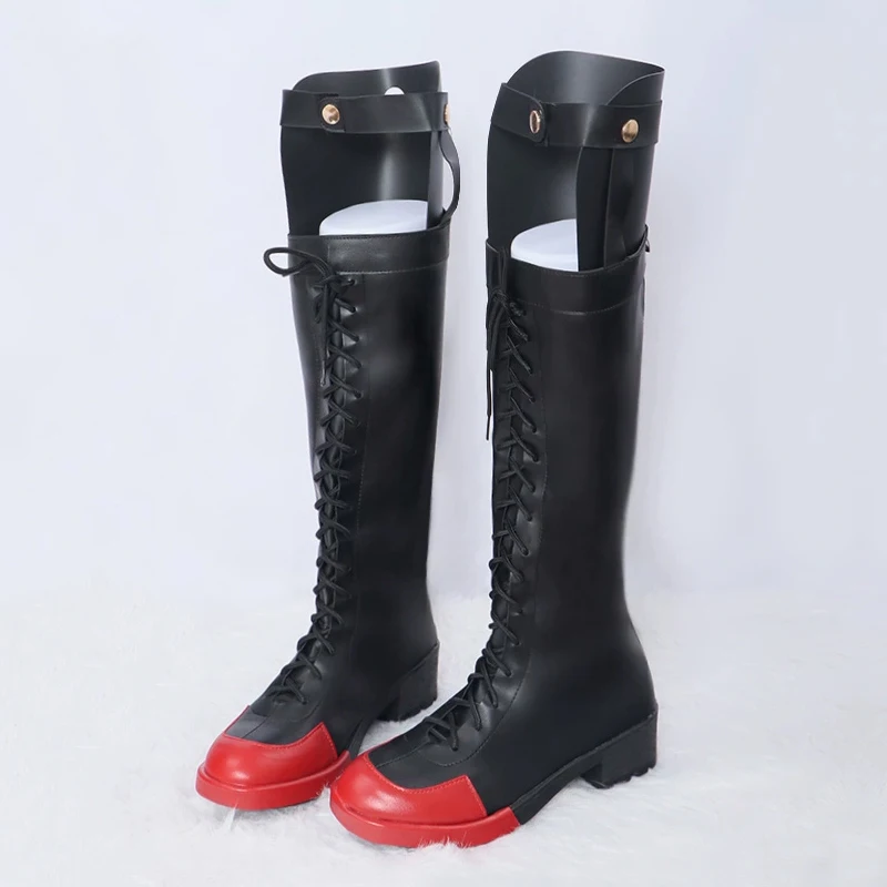 Rolecos Zenless Zone Zero Corin Wickes Cosplay Schuhe Corin Wickes High Heel Schwarz PU Leder Halloween Weihnachten Damen Herren Schuhe