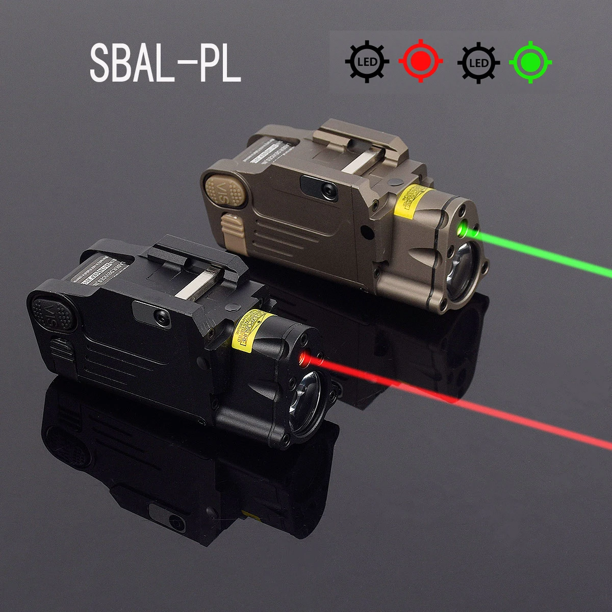 

Metal Tactical SBAL-PL Red Green Laser Weapon Gun light Glock 17 19 Airsoft Strobe Flashlight Hunting X300 Pistol Scout light