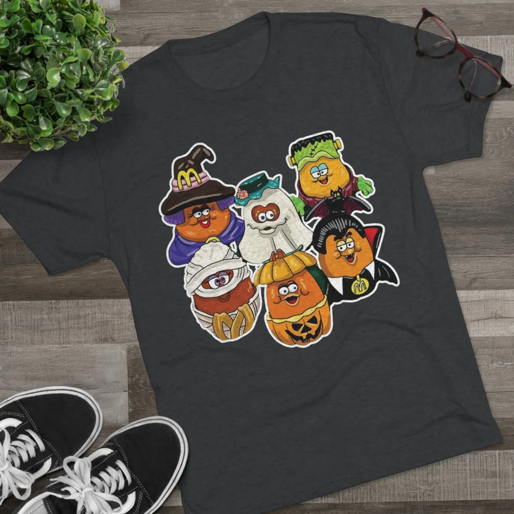 McDonalds Halloween McNuggets nugggets Witch Ghost Tee Shirt Tshirt per uomo donna Summer Tees Vintage oversize