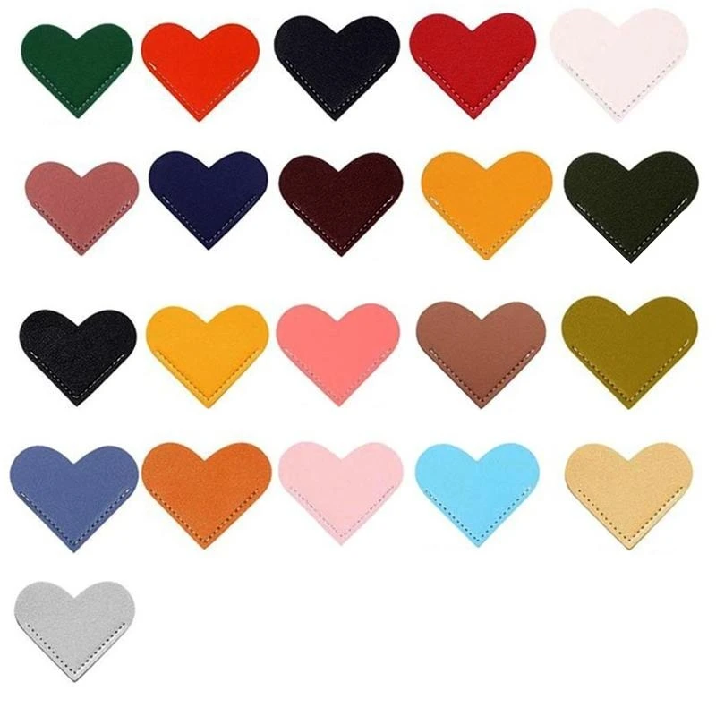 W89Cハート型のブックマークページクリップ2''x2.2 ''子供向けのブックマークギフト大人を読んで