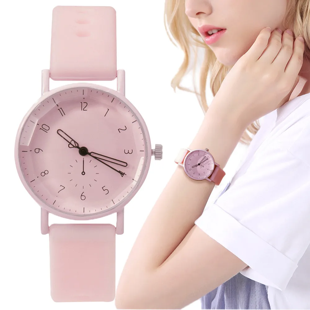 Pink Digital Simple Women Dresses Brand Watches Fashion 2023  display picture 3