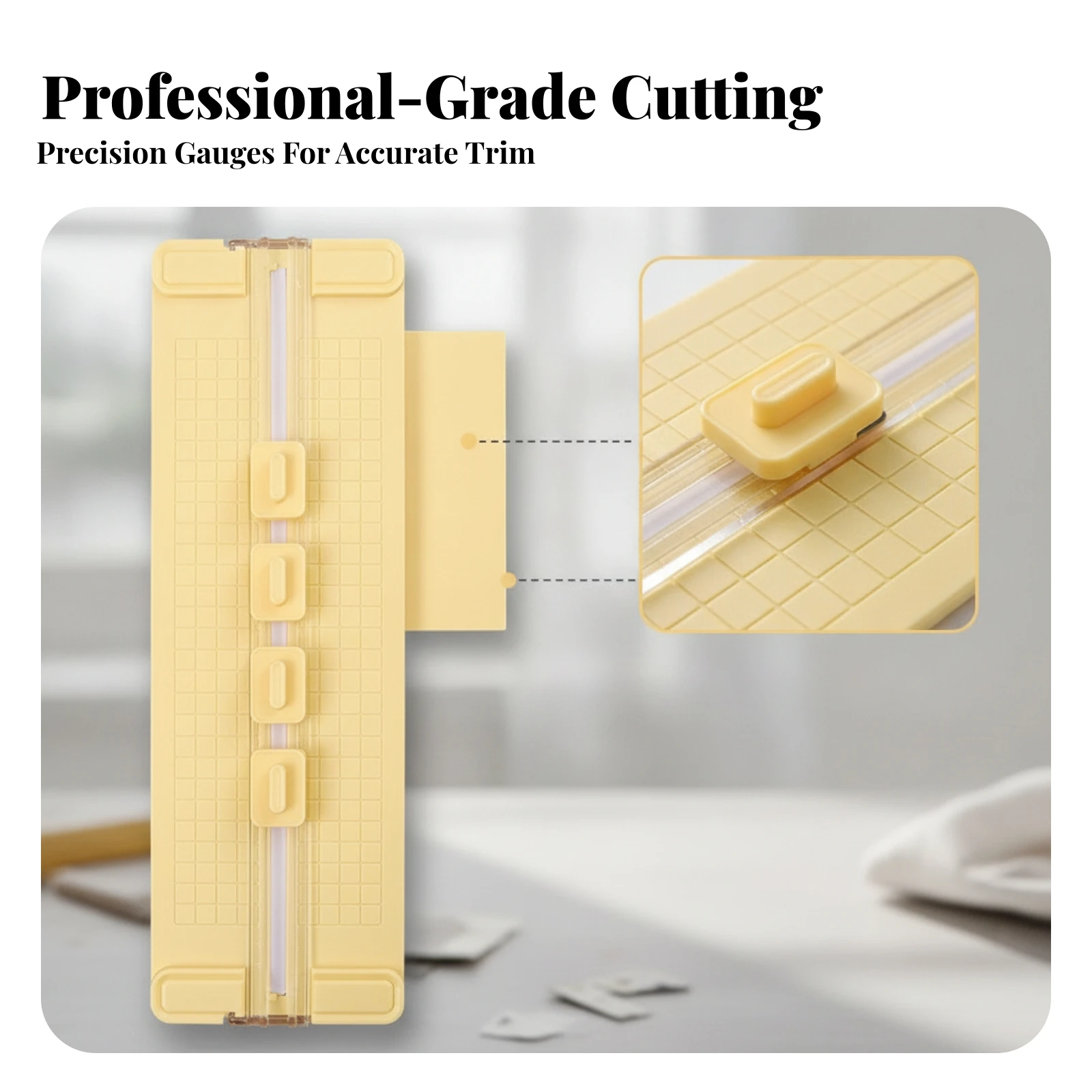 Four4-in-1 Paper Cutter Wavy Cutting 4-in-1 Paper Cutter Office Tool Straight Cut Precision Scale