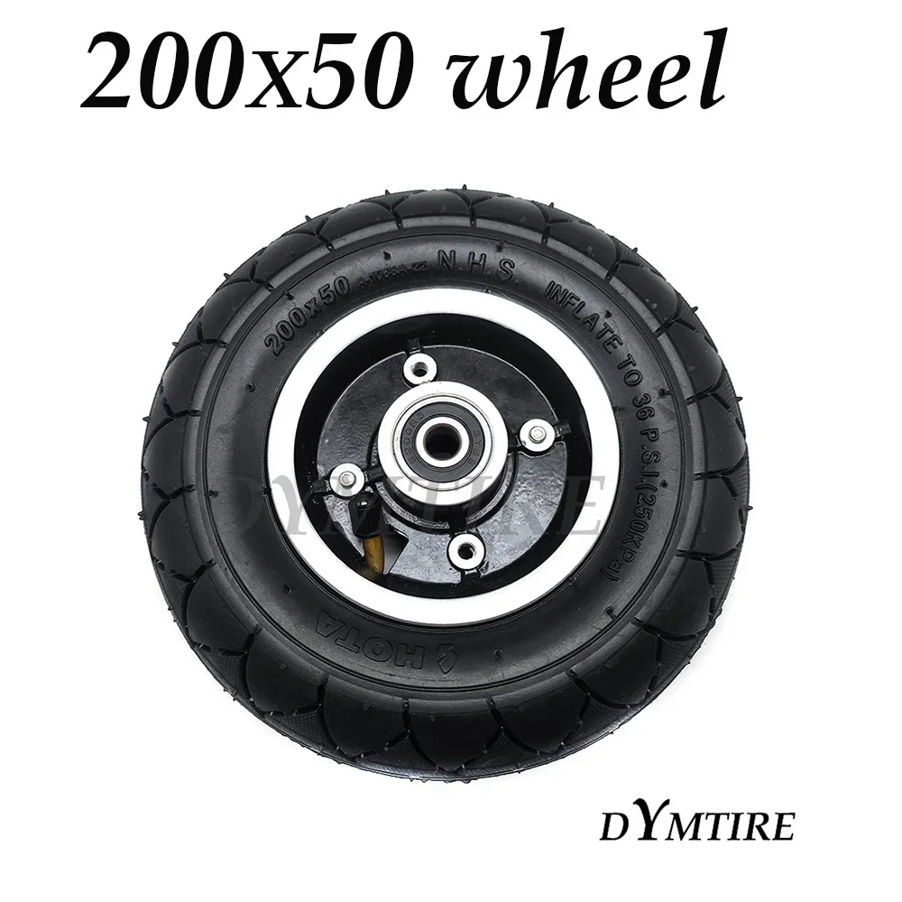 200x50 Wheel 8 Inch Inner Outer Tyre with Alloy Rim for Little Dolphin Mini Electric Scooter