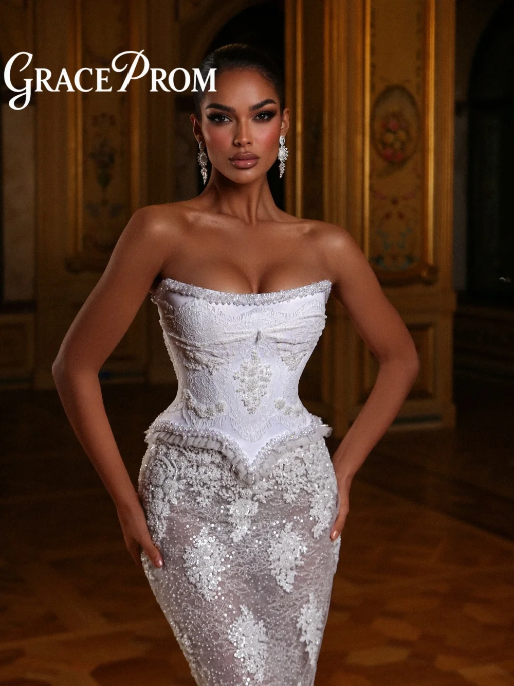 

Elegant Sweetheart Wedding Dress 2026 Romantic Sleeveless Bridal Gown Exquisite Lace Floor Length Bridal Dress Robe De Mariee