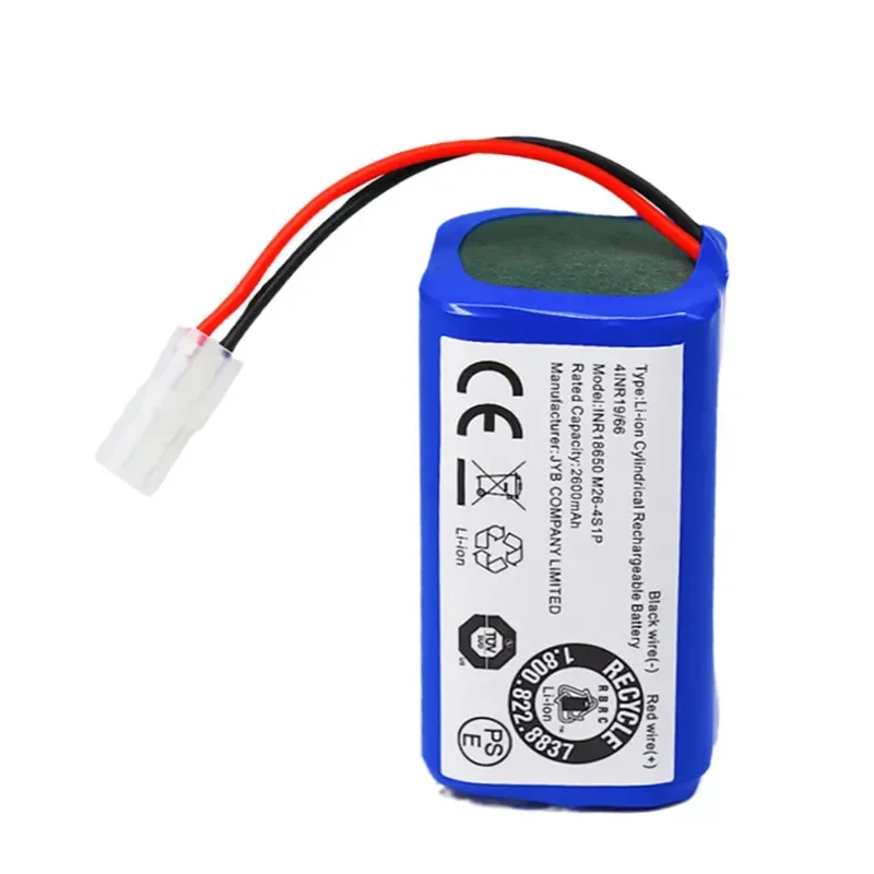 Baterai Pengganti Xiaomi 14.4V 2600MAh H18650CH-4S1P untuk XIOMI MIJIA Mi Robot Pel Vakum Esensial G1 MJSTG1,SKV4136GL 2600MAh