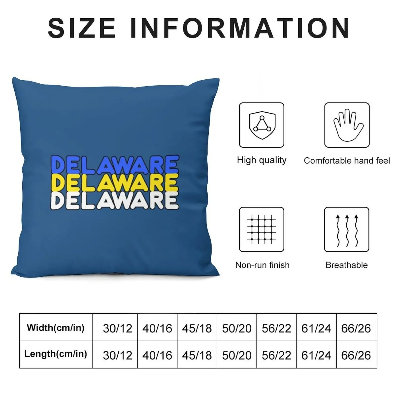 delaware Throw Pillow Sofa Cushions Covers Christmas Covers Pillowcases Bed Cushions pillow