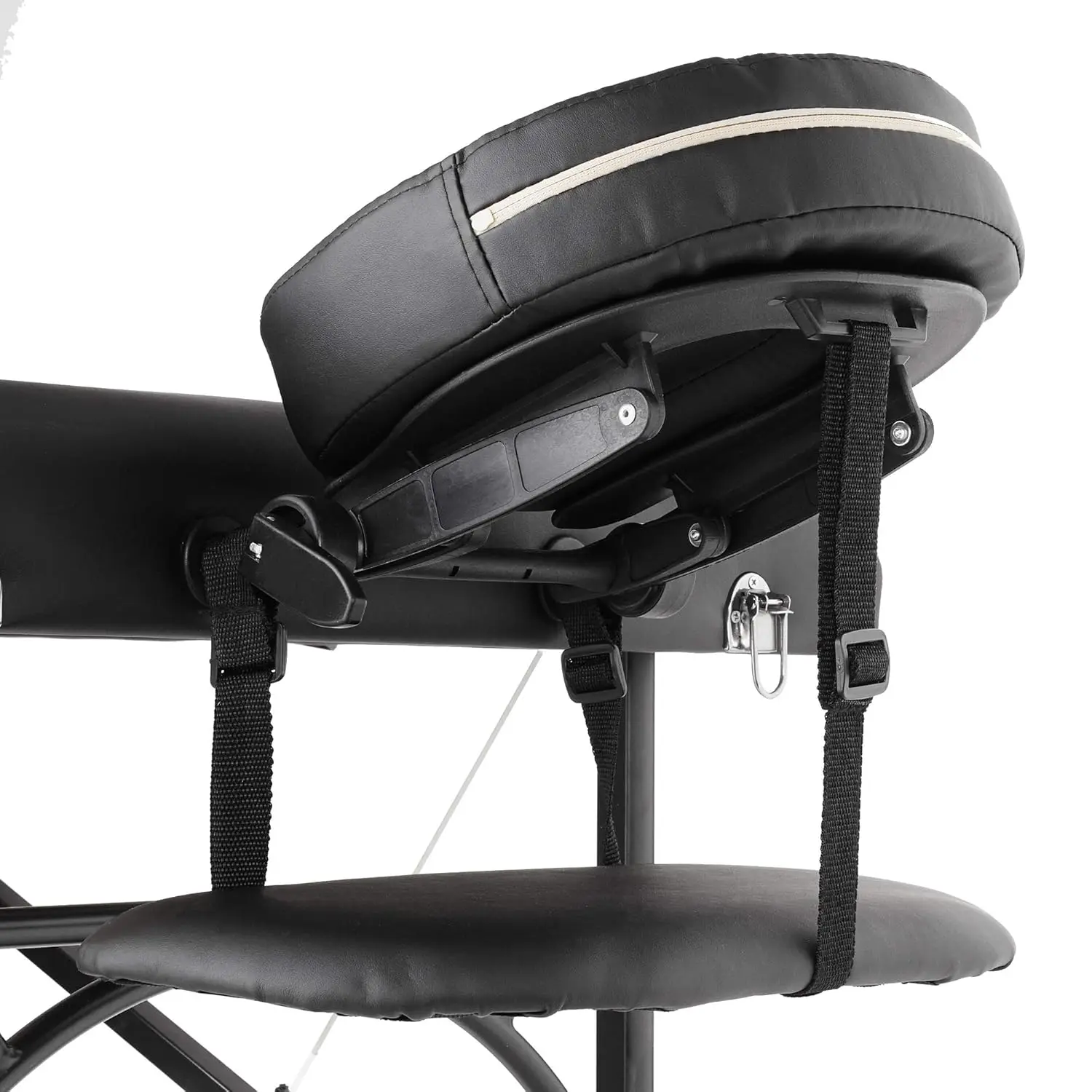 Professional Portable Lightweight Tri-Fold Massage Table with Aluminum Legs - Includes Headrest, Face Cradle, Armrests and Carry