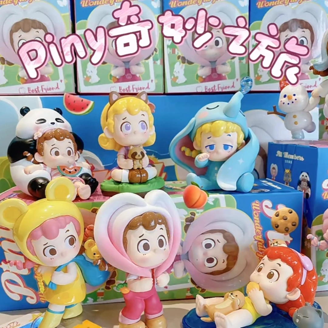 

Genuine Piny Wonderful Journey Series Blind Box Cute Girl Doll Kawaii Doll Figurine Model Toy Tabletop Decor Birthday Gifts