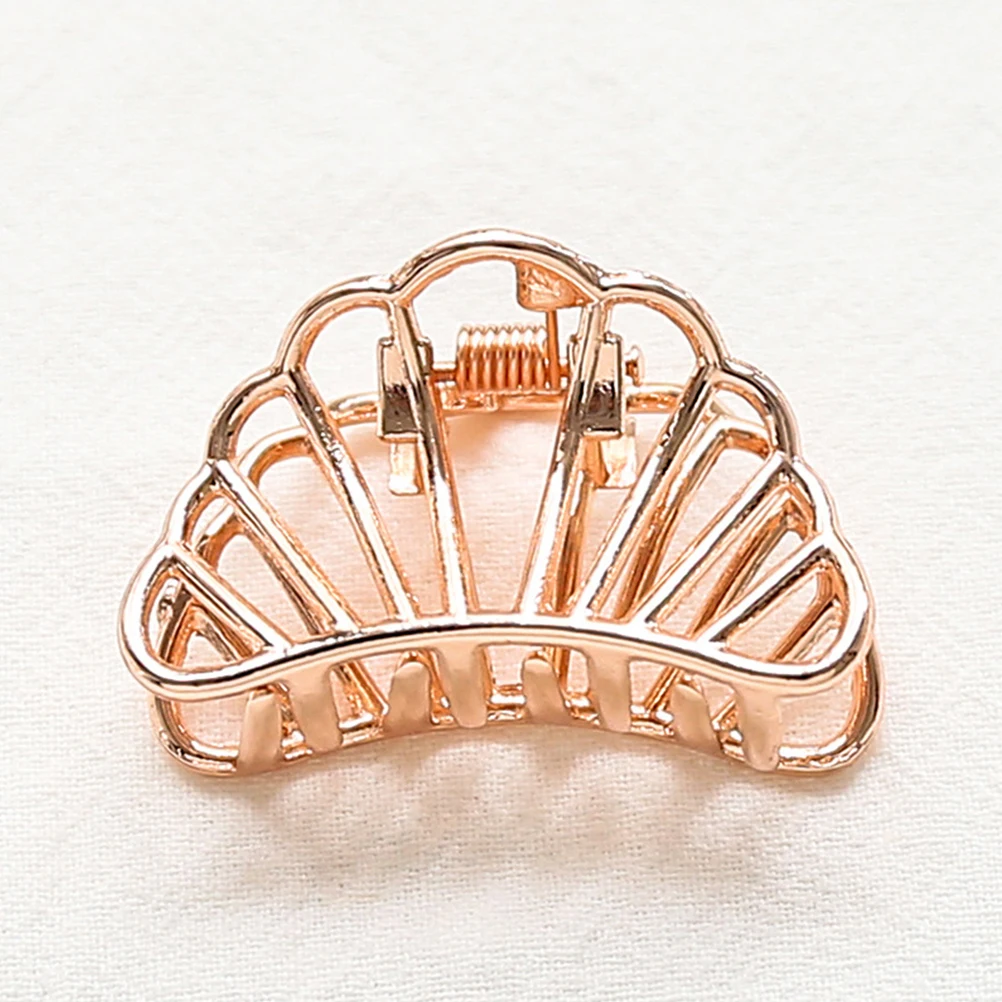 

4 Pcs Metal Hair Claw Clips Durable Plating Alloy Simple Holding Barrette Women Hairgrip Teeth Design Thick Thin Hair Styling