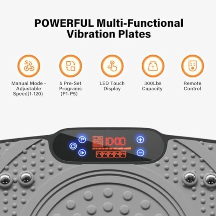 Trilplaat Oefenmachine: Gewichtsverlies en Lymfedrainage Trilplaten Hele Lichaamstraining Beeldhouwen Platform voor