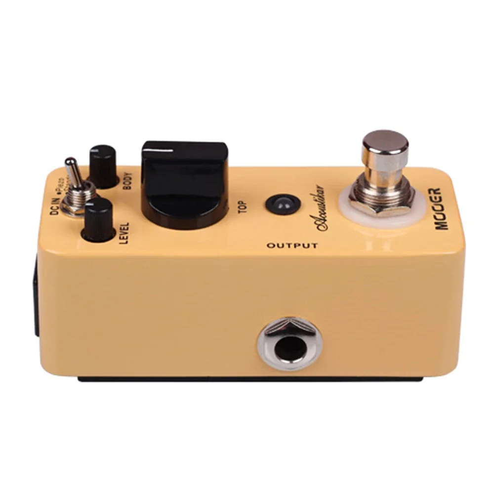 MOOER Acoustikar Acoustic Guitar Simulator Effect Pedal True Bypass Full Metal Shell 3 Modes (Piezo/Standard/Jumbo)