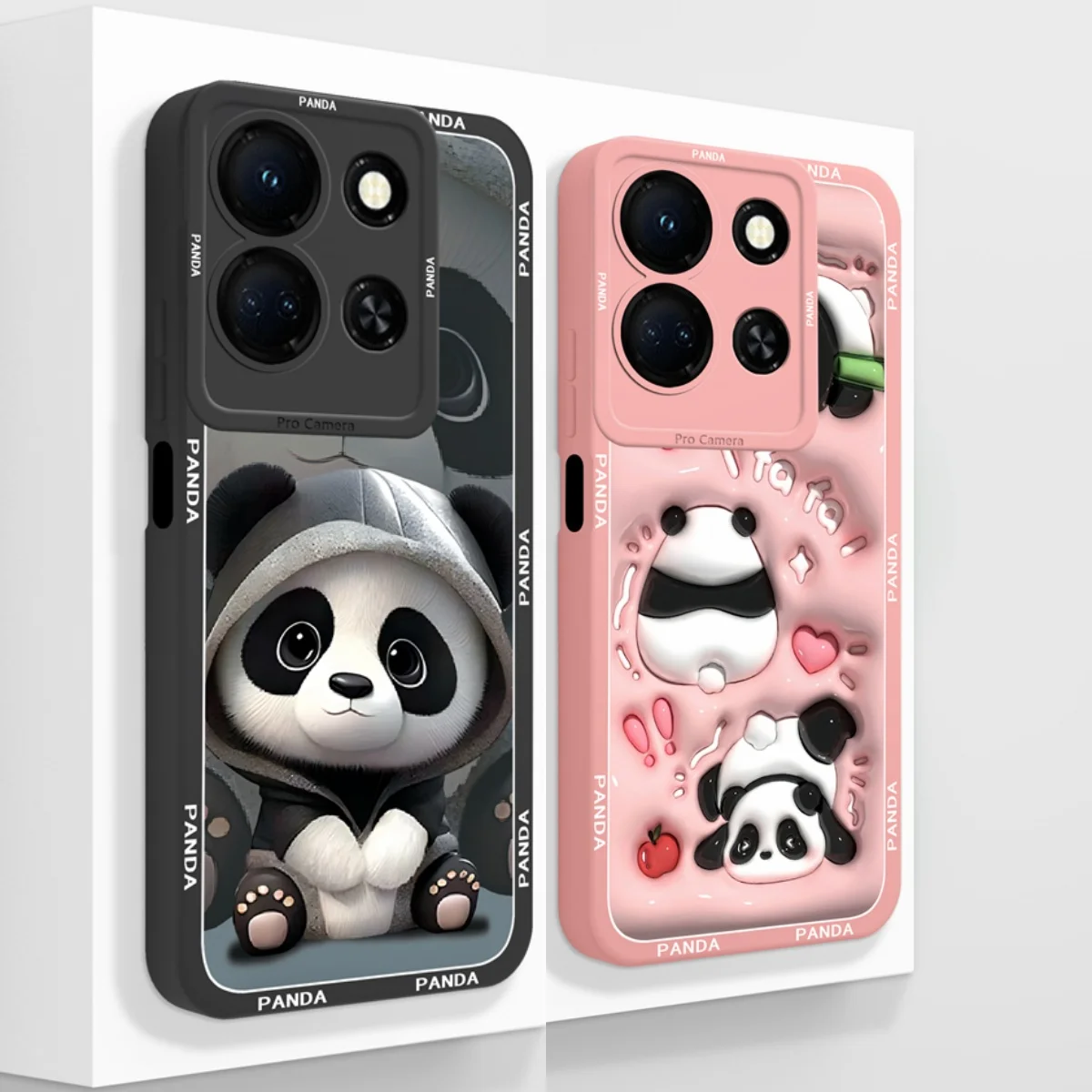 For Infinix Note 30 Pro 30i VIP Case Cute Panda Phone Back Cover For Infinix Note30 30Pro 30VIP Camera Protection Soft Fundas