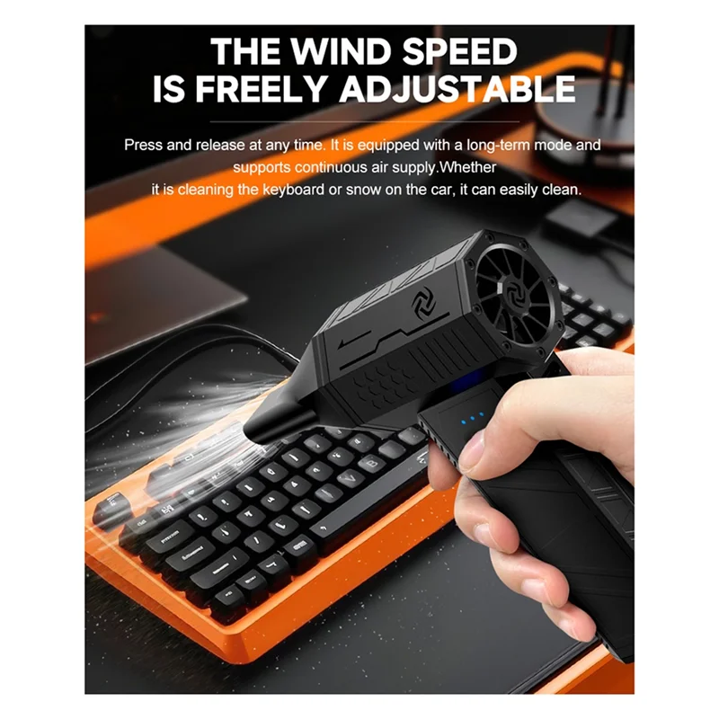 X3 Mini Jet Fan Vento forte 52M/S Ventilatore per condotto senza spazzole ad alta velocità Ventilatore d'aria pulito