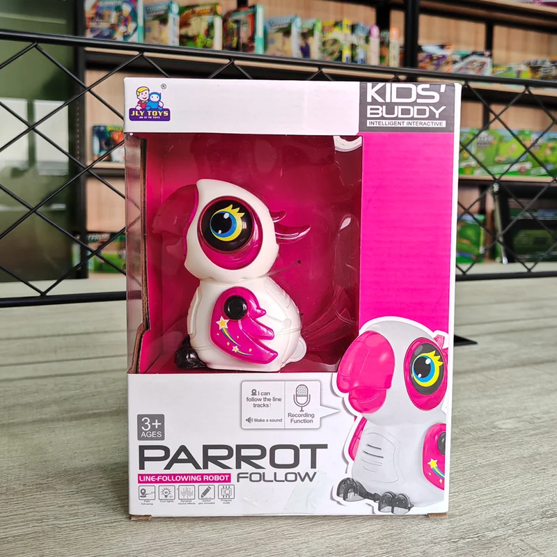 Elektryczna zabawka dla dzieci Papuga Świecąca Muzyka Edukacyjna LED Światło Zabawka Muzyczna dla Dzieci Prezent Urodzinowy Urocza Zabawka Wokalna