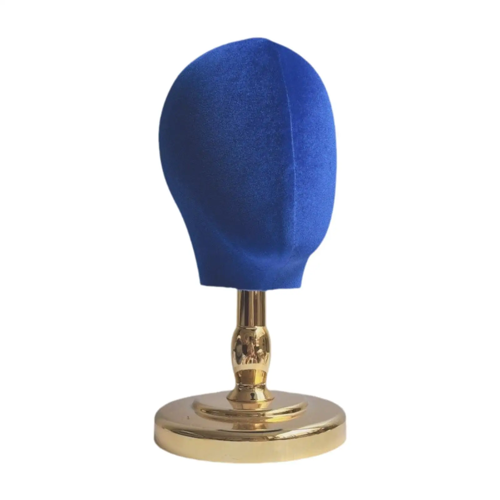 Velvet Manikin Head, Wig Stand, Mannequin Head Stand for Headpieces, Styling, Display