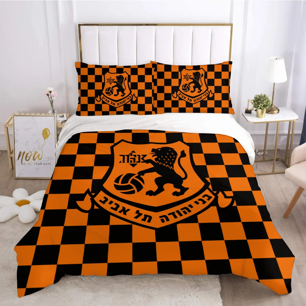 3D Printed Bnei Yehuda Tel Aviv Bedding Set Duvet Cover Bedroom Comforter Single Twin King ​Size Quilt Cover Home Textile 2/3PCS