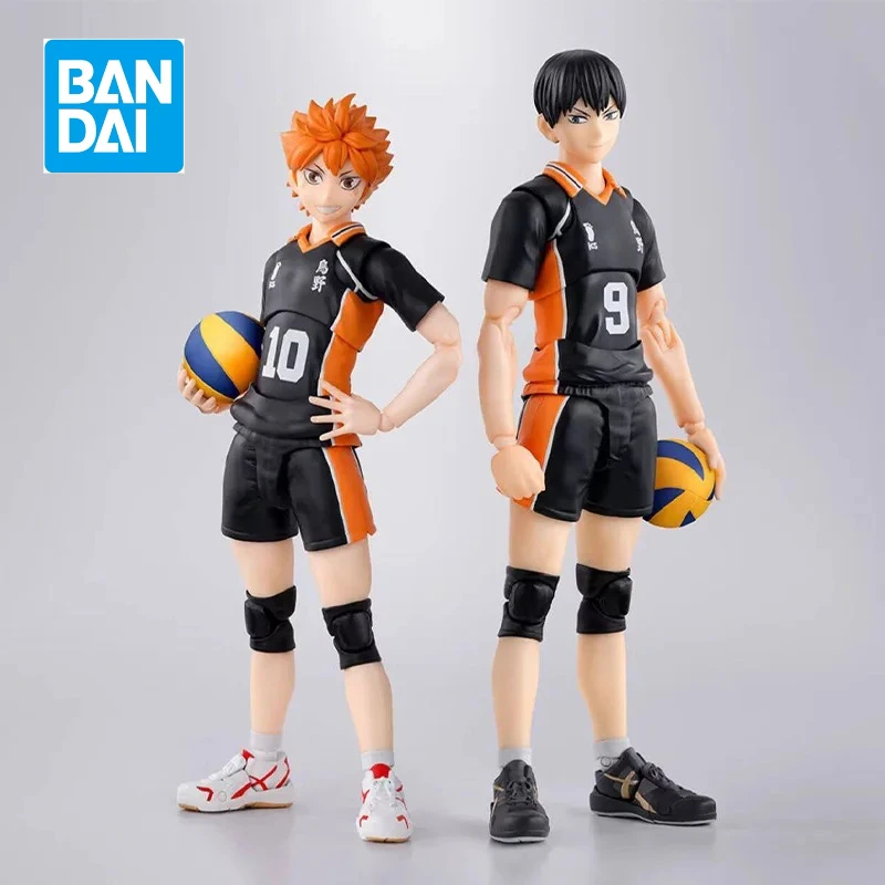 

Fast Shipping Bandai Anime Haikyuu!! SHF SHOYO HINATA & TOBIO KAGEYAMA Karasuno High School Original Model Toy Action Figure Kid