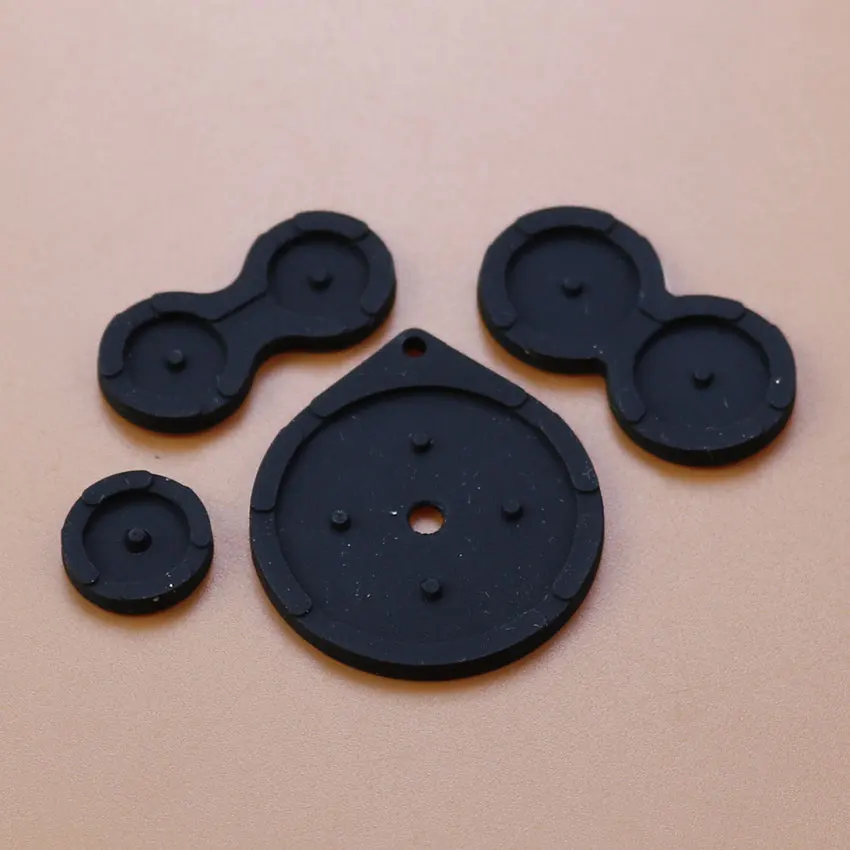 مطاط موصل ملون عالي الجودة لوحدة التحكم في الألعاب GameBoy Advance SP GBA SP أزرار السيليكون وسادات الاتصال وغطاء البراغي #3