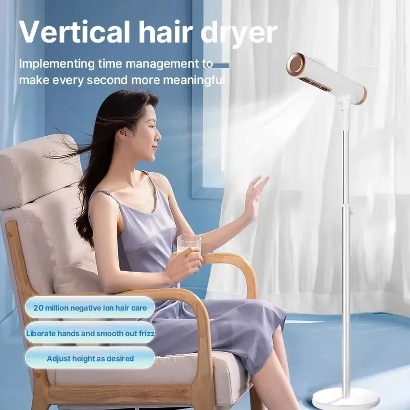 for Hotel-grade Ion Hair Dryer Free Angle Adjustment Foldable Electric Floor Standing Type2026
