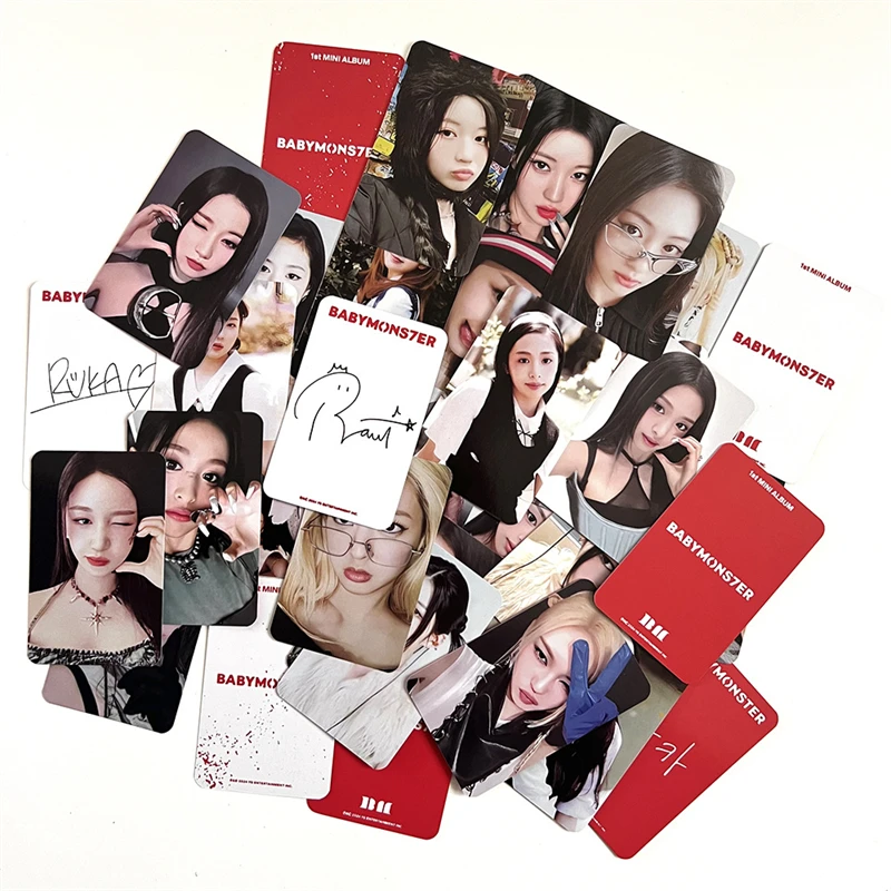 6pcs/set KPOP BABYMONSTER Album Personalized Photo LOMO Card BABYMONS7ER Girl Collectible Gift Ahyeon Ruka Pharita Postcard