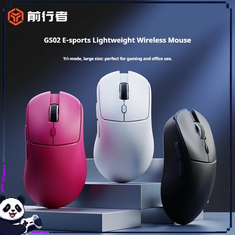 Eweadn Gs02 Game Mouse 2.4g Wireless Bluetooth Tri-Mode Lightweight Game Office Ergonomics Pc Laptop Tablet Accessories Gifts