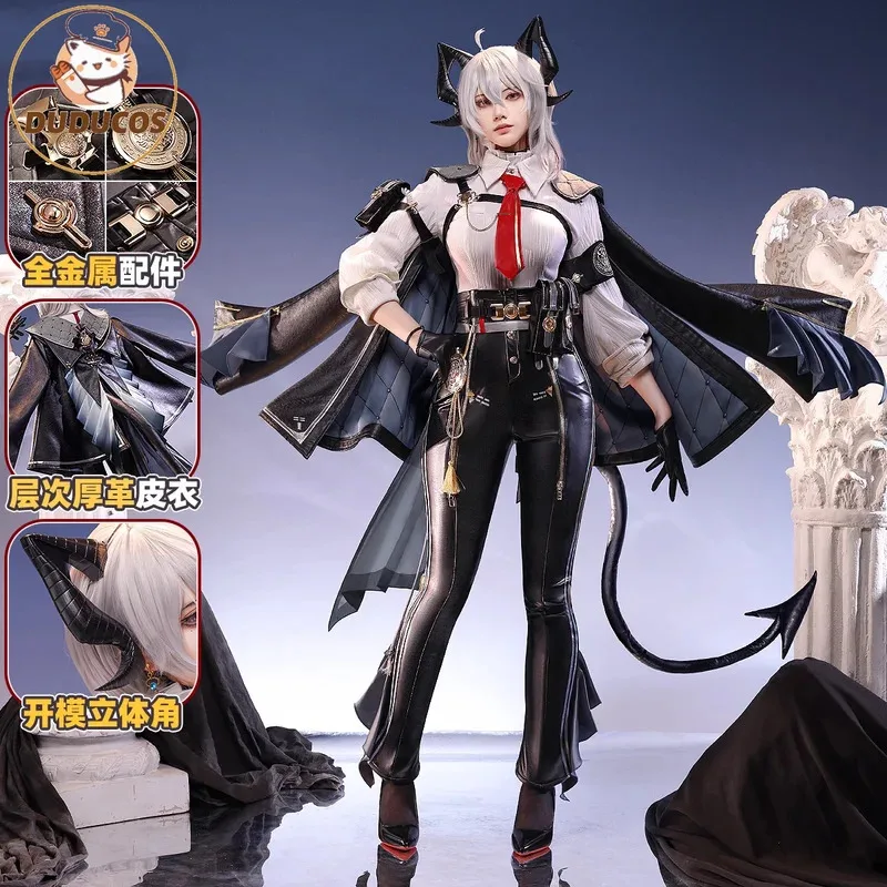 

Zani Косплей Костюм Игра Wuthering Waves DUDU-SR Женский Костюм Zani Косплей Парик Металлические Аксессуары