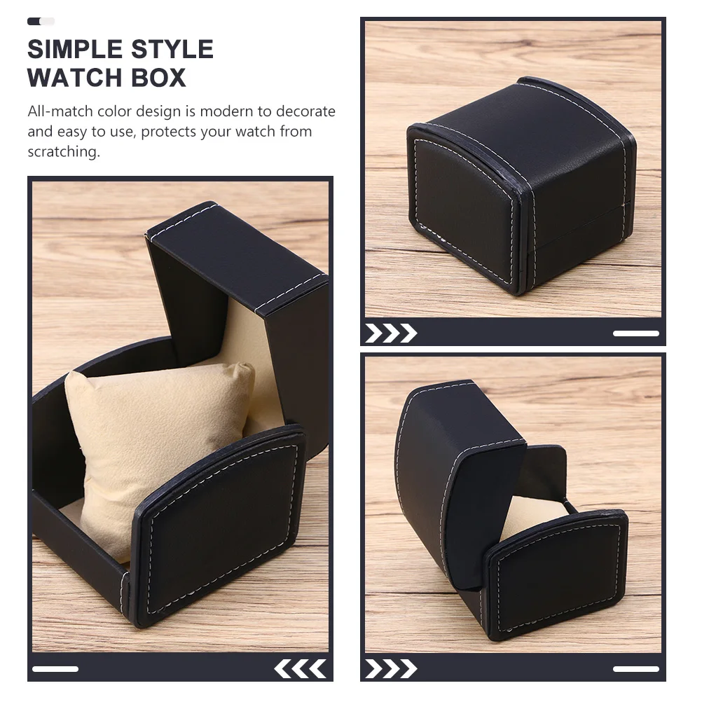 

High End Watch Holder Single Case Anti Scratch Container Display Box for Men Gifts PU Storage Jewelry ganizer