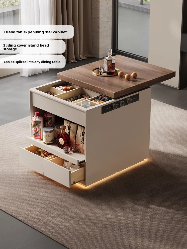 

Островный шкаф, отдельный направляющий настольный шкаф, независимый стол со средним островом, шкаф для падающего стола, обеденная сторона