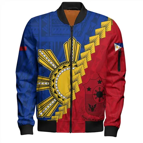 3D Printing Philippines Flag Jacket For Men Philippines Happy Independence Day Graphic Zip Jackets Coat Cool Mens Clothing
