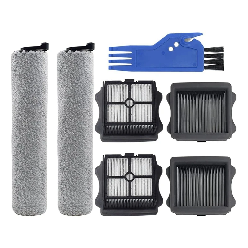 Pièces de brosse de nettoyage de filtre de remplacement de brosse roulante pour aspirateurs secs et humides sans fil Tineco Ifloor 3 et Floor One S3