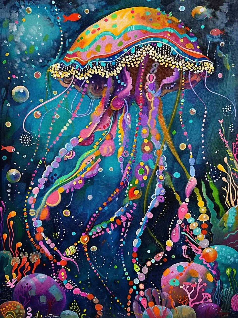 

Пазлы: Опус океана: Великая Медуза, Феєрверк Медузы 500, 1000-электрический пазл для взрослых, Подводная сцена