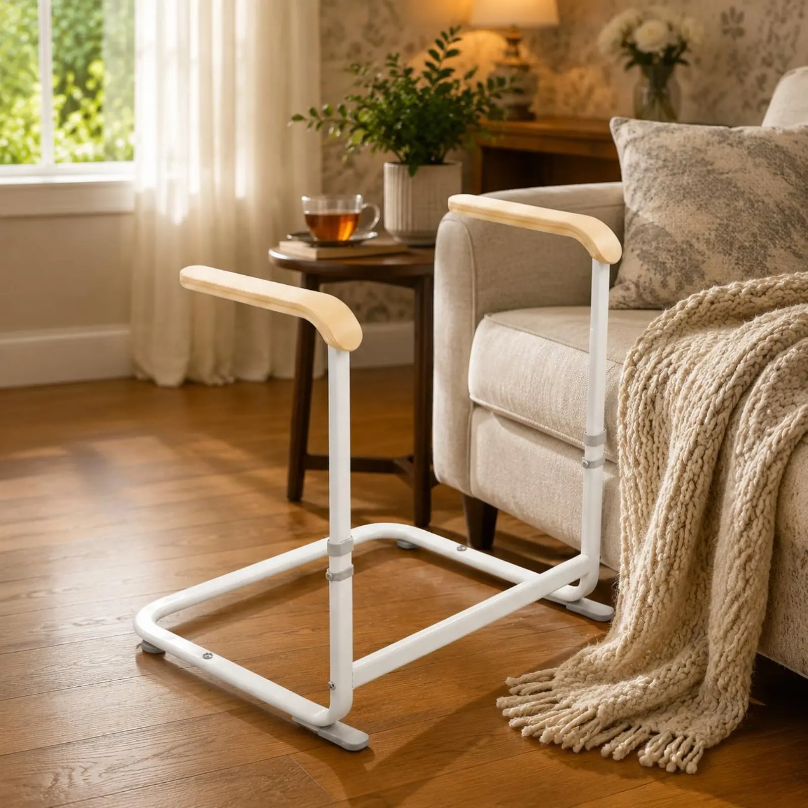Adjustable Sofa Assist Handle Non Slip Stand Assist Rail Safety Grab Bar Fall Protection Mobility Aid for Seniors