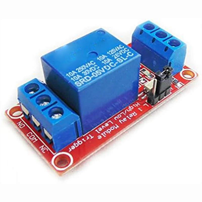 2 Piece 5V One Channel Relay Module With Optocoupler Isolation Support High Low Level Trigger