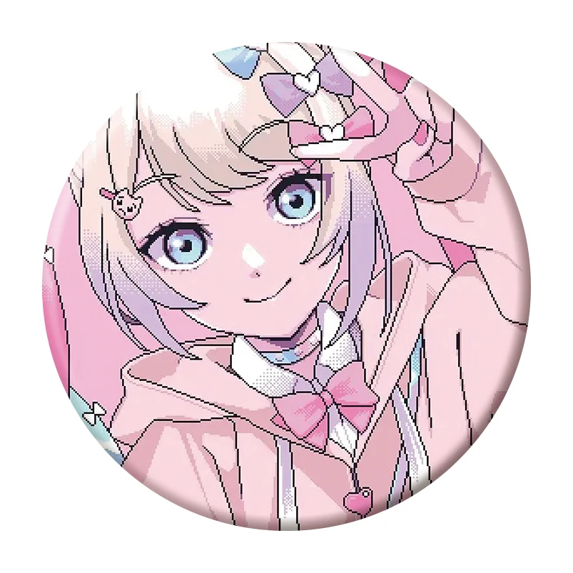 58mm jogo necessidade menina overdose broche pino bonito anime personagem dos desenhos animados botão crachá para mochila acessórios decoração fãs