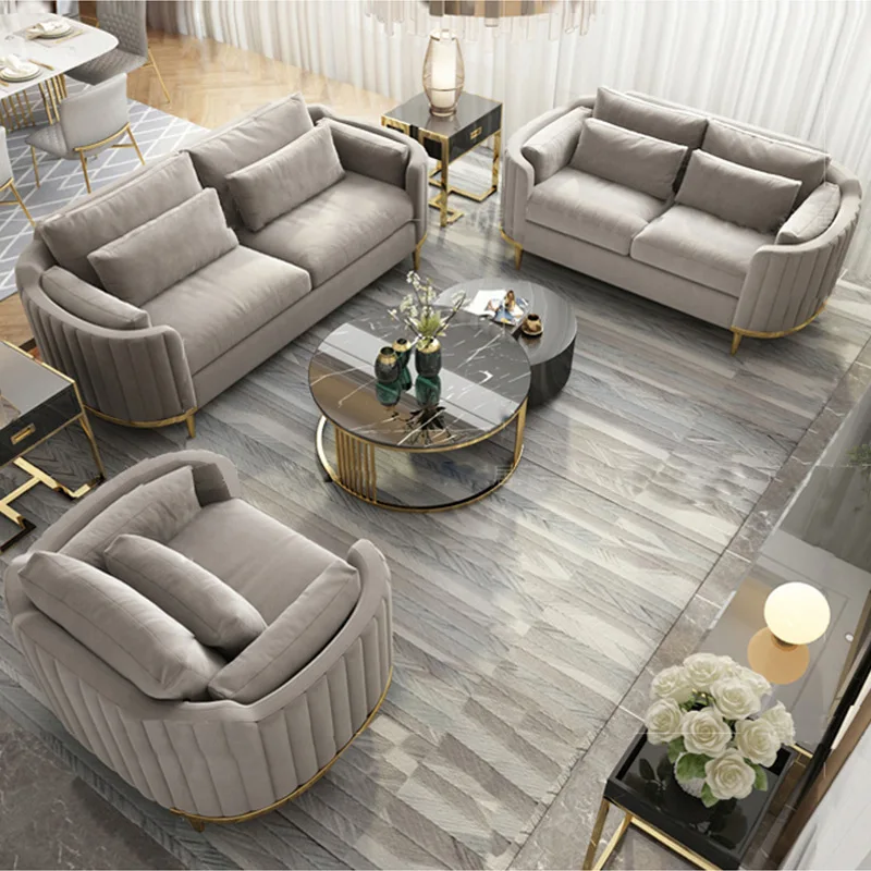 

Luxurious Nordic Style Fabric Office Sofa Set Leisurely and Comfortable Business Reception Area for Modern Hotels