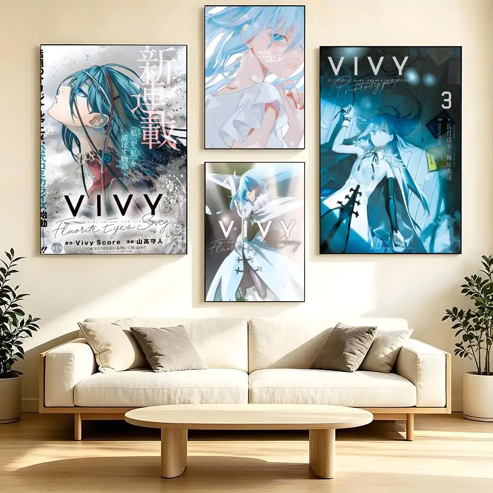 Anime Vivy -Fluorite Eye's Song- Poster Poster High Quality Wall Art for Home Office Bedroom Living Room Perfect