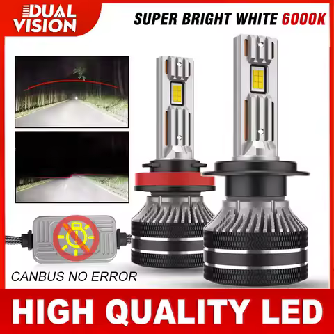 H7 H4 H11 LED Headlight Bulbs CANBUS 5200W High Power H1 H3 H8 H9 HB3 9005 HB4 9006 9012 Double Copper Tubes Fog Light 6000K 12V