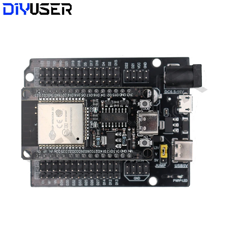 ESP32 Development Board TYPE-C USB CH340C WiFi+Bluetooth Ultra-Low Power Dual Core ESP32-DevKitC-32 ESP-WROOM-32 Expansion Board