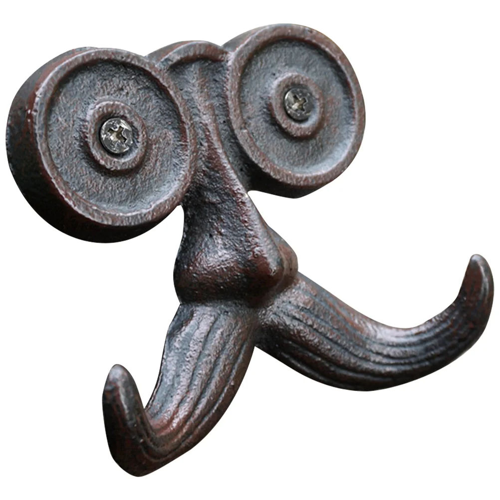 Retro Cast Iron Craft Wall Hook Beard Shaped Coat Hook Wall Hanger Farmhouse Wall Hook