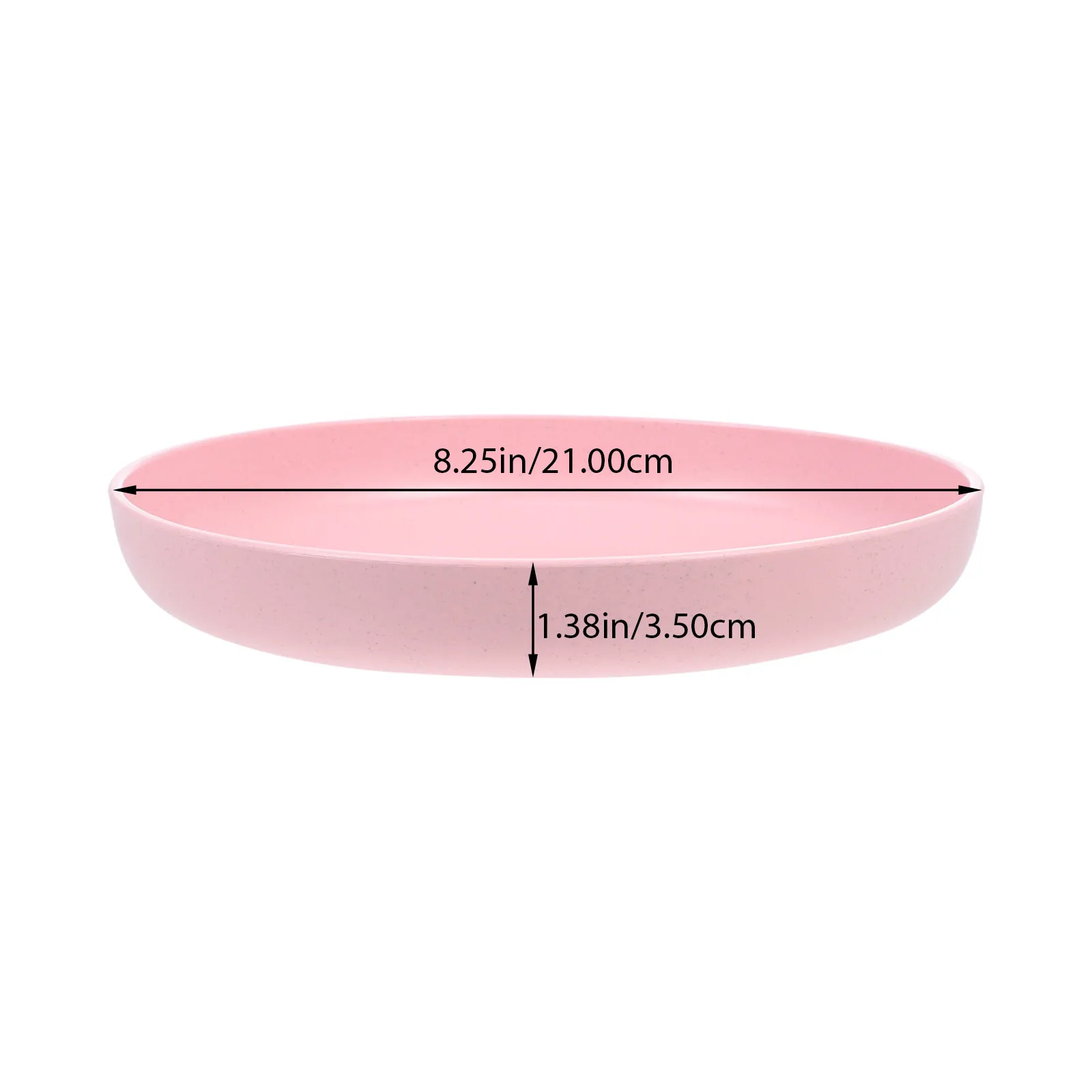 4Pcs Unbreakable Wheat Straw Plates Anti-Drop Kitchen Food Plates Smooth Easy-Clean Surface for Home Dining Picnic Microwave Use
